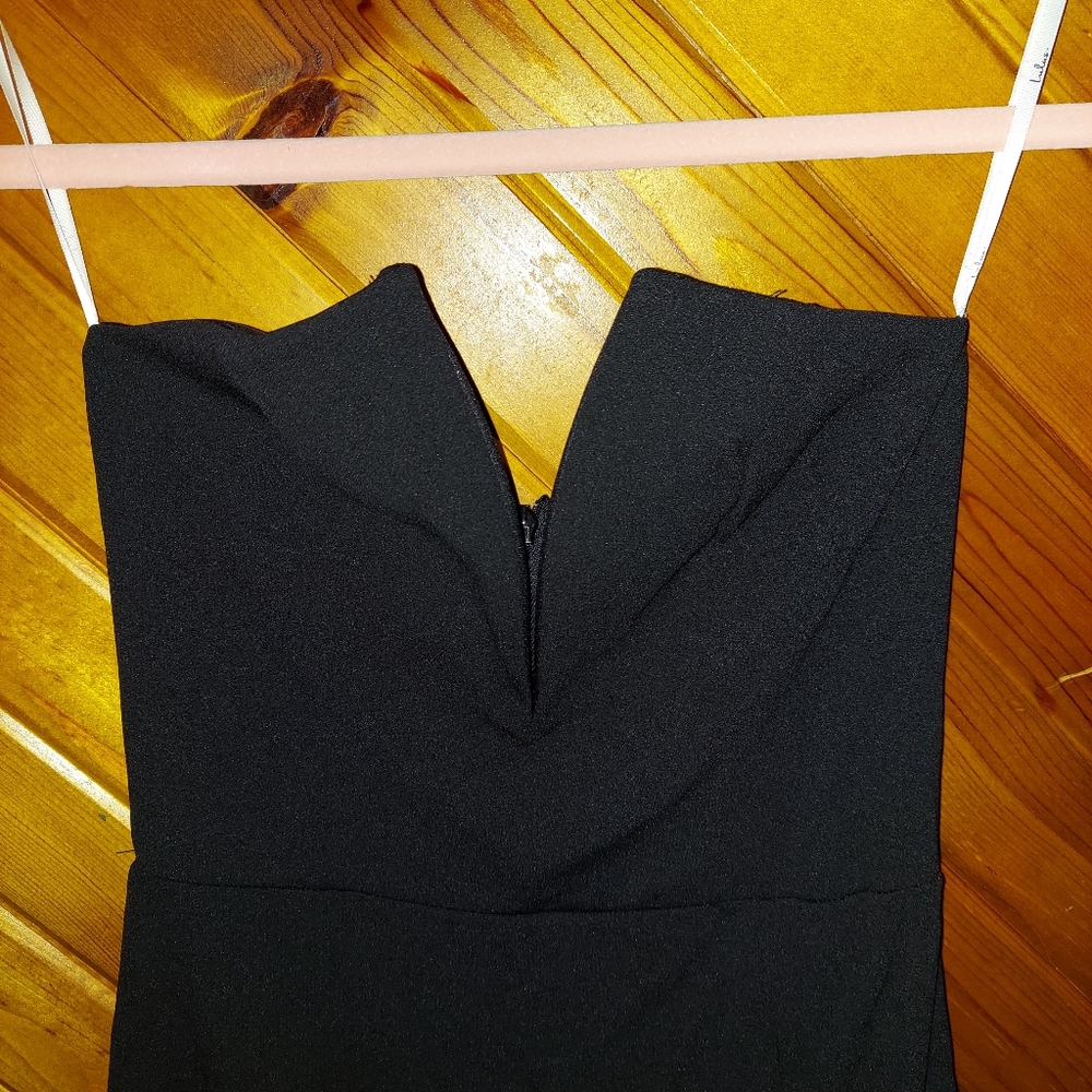 Dedicated to Glamour Black Strapless Maxi Dress - Picture 4 of 7